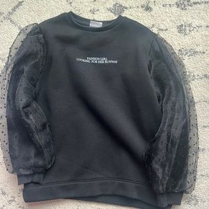 Zara girls fashion sweatshirt